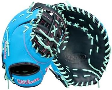 Wilson Fall 2025 A2000® 1677SS 12.5” Baseball First Base Mitt - Right Hand Throw, Sky Blue/Navy/Seafoam