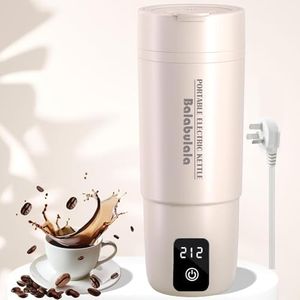 Travel Electric Kettle, Balabulala Portable Water Boiler with 6 Variable Presets,Small Electric Kettle with Keep Warm Temperature Controls & Boil Dry Protection, 17oz