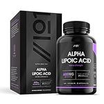 Alpha Lipoic Acid (ALA) 600mg - Made with Biotin & BioPerine® - 60 High Strength Capsules - Potent Amino Acids Supplement - Powerful Antioxidant - No Artificial Preservatives - Vegan, Non GMO.