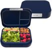 Bentgo® Modern - Leak-Resistant Bento Lunch Box For Adults, Teens, & Larger Appetites; Reusable BPA-Free Meal Prep Container with 3 or 4 Compartments, Dishwasher/Microwave Safe; 5 Cups (Navy)
