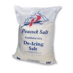 1 X 25KG Premium Quality White Rock Salt DEICING for Snow and ICE Frost MELT