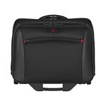 Wenger 600661 POTOMAC 17 Inch 2-Piece Business Wheeled Laptop Briefcase, Padded laptop compartment with Matching 15.4 Inch Laptop Case in Black {23 Litre} ,Black,42 cm