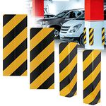 DECARETA Car Foam Bumpers Protectors for Garage,4 Pcs Wall Guard Bumper Protector Self-adhesive Corner Guards with Yellow and Black Color,Safety Warning Foam Bumper Pad to Protect Your Car in Garage