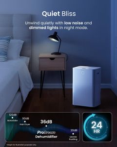 Pro Breeze 20L WiFi Dehumidifier – Smart Home Moisture Control