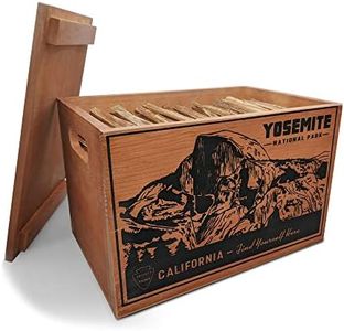 Betterwood Products 04405 Fatwood All-Natural Resin Firestarter in Wooden Crate for Refilling or Home Decorating, Yosemite, 13 Pound