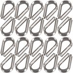 Cozihom M6 Stainless Steel Thimbles for 7/32" - 1/4" Diameter Wire Rope Cable Timble Rigging Pack of 20