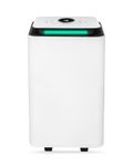 Trongle 12L/Day Low Energy Dehumidifier, 2.5L Water Tank, Clothes Dryer Mode, 24 Hour Timing, Digital Control Panel, Air Filter, Continuous Drainage, Laundry Cloth Drying, for Damp and Condensation