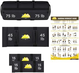 Sandbags for Working Out (Unfilled) - Enhance Your Fitness with Our Workout Sandbag, Versatile & Durable Sand Bags for Weight Training | 15-75 lbs Sand Bag for Exercise – Dark Gray - Guide Included