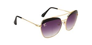 Clark n' Palmer Oversized Sunglasses - (Golden) - (CNP-Q1355)