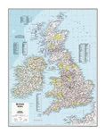 National Geographic: British Isles Wall Map - 22 x 28 inches - Paper Rolled