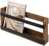 MyGift Rustic Burnt Solid Wood and 