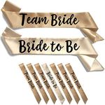 Team Bride 7pc Satin Sash Set - Sop