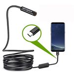 USB Snake Inspection Camera,Fantronics 2.0 MP IP67 Waterproof USB C Borescope,Type-C Endoscope with 8 Adjustable LED Lights for (16.4ft) Samsung Galaxy S9/S8, Google Pixel, Nexus 6p, Huawei P20