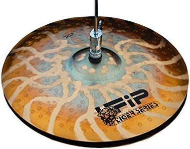 Ufip TS-14HH Tiger Series 14 Inch Hi Hat Cymbals l Hand Hammered B8 Bronze Alloy l Explosive Sound with Powerful Quick Response & Lasting Sustain l Designed for Hard Rock, Heavy Metal, Punk & Rock
