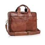 KomalC 16 Inch Leather briefcases L