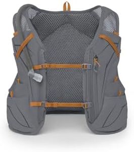 Osprey Duro 6L Men's Running Hydration Vest with Hydraulics Reservoir, Phantom Grey/Toffee Orange, Large