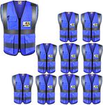 High Visibility Safety Vests 10 Pac