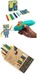 Bundle of 3Doodler Start+ Essentials (2024) 3D Pen Set for Kids + 3Doodler Start 3D Printing Filament Refill Bundle (250 Pieces) - All Color