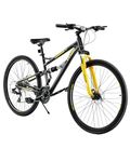 VEVOR Mountain Bike, 29 inch MTB Bicycle with Full Dual Suspension, 24 Speeds Twist Shifting, Comfort Saddle, Dual Disc Brakes Aluminum Alloy Frame Adult Sport Cycling Bicycle for Men Women Trail Snow
