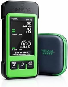 EMF Detector EMF-802 by VVV-Group | Electromagnetic Radiation Meter with Electric & Magnetic Field Detection, Peak/Average Modes, LCD Alarm | EMF Reader for Home, Office, RF Safety