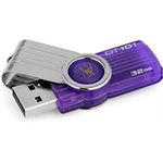 Kingston DT101G2/32GB DataTraveler 101 G2 32 GB USB 2.0 Flash Drive, Purple