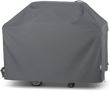 UNICOOK BBQ Cover 65 Inch, Waterproof Heavy Duty Barbecue Cover, Gas Grill Cover, Compatible for Weber, Char-Broil, Nexgrill, Brinkmann Barbecue and More, UV Resistant Material, Grey