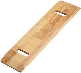YPCBYNBS Wooden Transfer Board,Made of Heavy-Duty Hardwood for Transferring Disabled Patient,Elderly,Seniors Between Wheelchair,Bed,Commode,or Chair,30" with Two Hand Cutouts