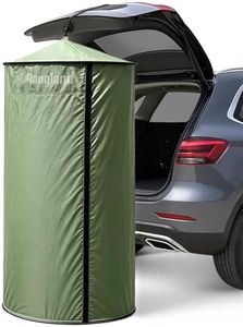 Rangland Portable Changing Room Tent - Instant Pop Up Privacy Pod with Suction Cup for SUV Liftgate, for Camping, Shower, Beach and Toilet Stall (Carrying Bag Included) Green
