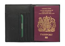 VISCONTI Polo Collection Leather Passport Holder RFID Blocking 2201 Black