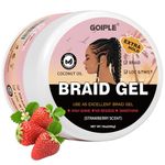 16oz Big Capacity Braid Gel Good for Twist, Locs, Braids, Edge No Flake Extra Hold High Shine Braiding Gel & Edge Control, Loc Gel Long Lasting for Locks, Cornrows Smooths & Tames Frizz