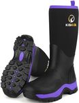 Kalkal Rubber Boots for Women, Insulated Waterproof Womens Hunting Boots, 6mm Neoprene Camo Hunting Boot Tall Rain Boots for Women Mud Working Gardening Farming