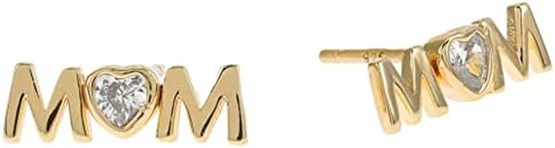 Kate Spade New York Women's Love You Mom, Mom Studs Clear/Gold One Size