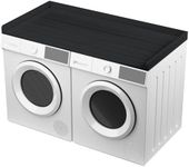 Uniflasy Washer and Dryer Countertop Black – 54" x 27.5" Laundry Topper for Washer and Dryer with Edge, Washer Dryer Topper & Cover Guard Organization Compatible with GE, LG, Samsung