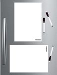 TOWNBUS | Pack of 2 | A4 Magnetic Dry Erase Sheets, White Blank Writable Reusable Name Tag Stickers for Classroom Home Office Refrigerator