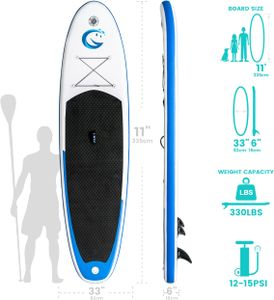FunWater Inflatable Paddle Board 335x82x15cm – Stand Up SUP