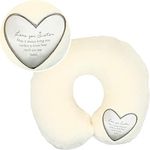 Pavilion Gift Company Love You Sister - Soft Memory Foam Travel Hospital Stay Neck Pillow