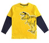 Real Basics Boy's Regular Tshirt(RB-BB-FS-P3-34-P1-Dino-5FS_Multicolor_34)