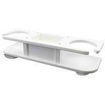 TACO 2-Drink Poly Cup Holder w/inchCatch-Allinch - White