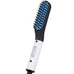 Electric Beard Straightener Brush, PTC Heating, Portable Compact ABS Nylon, 110 to 220V, Men Hair Straightening Styling Comb