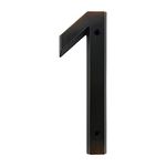 HASWARE House Number Sign 6 Inch (15 cm) Vintage Style Aged Bronze Finish Door Numbers Signage Plaque Street Home Address Numerals,Zinc Alloy[Number 1]