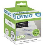 DYMO Authentic LabelWriter Suspension File Labels | 12mm x 50mm | Roll of 220 Easy-Peel Labels | Self-Adhesive | for LabelWriter Label Makers