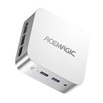 ACEMAGICIAN [3 HDMI & 2 Ethernet Mini PC 12th Gen N95(up to 3.4GHz), 16GB LPDDR5 1TB SSD Mini Desktop Computer, 4K 3-Screen Display, 3.5 * 3.5 * 1.7inch, 207g Weight, WiFi 5, BT 4.2