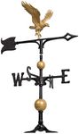 Whitehall Products Full-Bodied Eagle Weathervane, 30-Inch, Gold/Bronze