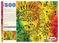 Frank Warli Art Jigsaw Puzzle (500 Pieces) for Adults and Kid Above 10+ Years-Traditional Rangeen Indian Art -Fun & Challenging Brain Booster Games - for Focus and Memory -33929