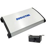 AUDIOTEK AT5000S 2 Channel Stereo Car Amplifier - 5000 Watts, 2 Ohm Stable, LED Indicator, Full Range, Bass Knob Included, Great for Speakers and Subwoofers