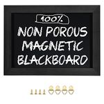 Umtiti Blackboard Magnetic Blackboard, 10" x 14" (26cm x 36cm), Pine Wood Framed Rustic Vintage Decor Chalkboard for Wedding, Kitchen, Bar, Restaurant, Home Menu (HB-BK-2636) DE