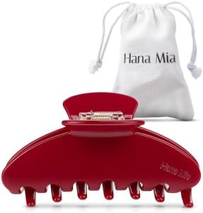 Luxury Red Claw Clip for Women | Our Large 4 Inch Hair Clip Creates Beautiful Half Ups, Secure Updos & Chic Every Day Styles | Premium Acetate Claw with Secure Hold & Snag Free Teeth for Easy Styling