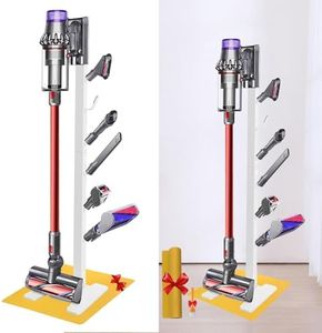 IZSOHHOME Vacuum Stand for Dys,Storage Stand Docking Station Holder,Compatible with Dys V15 V11 V10 V8 V7 V6 Cordless Vacuum Cleaners Accessories,Stable Metal Bracket Organizer Rack (White,6 Racks)