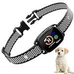 Bark Collar for Small/Medium Dogs, No Shock Anti Bark Collar with Beep Vibration, Automatic Barking Collar with 6 Adjustable Sensitivity Rechargeable Smart Training Collar