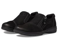 Clarks Collection Women's Carleigh Ray Oxford, Black Nubuck, 9 Medium US